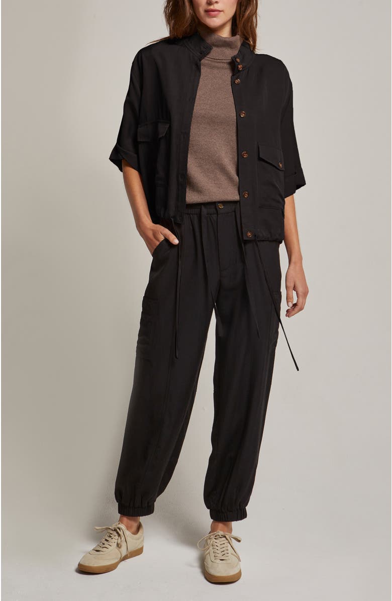 CRESCENT Lightweight Cargo Jogger Pants, Alternate, color, Black