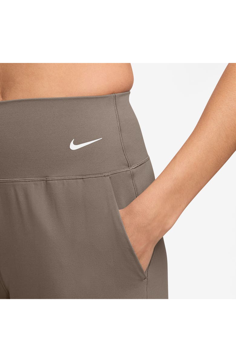 Nike Zenvy Dri-FIT High Waist Wide Leg Pants, Alternate, color, 233 Mink Brown/White
