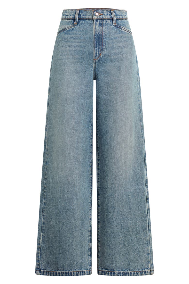 The Mischa Super High Waist Wide Leg Jeans, Alternate, color, DUBLIN