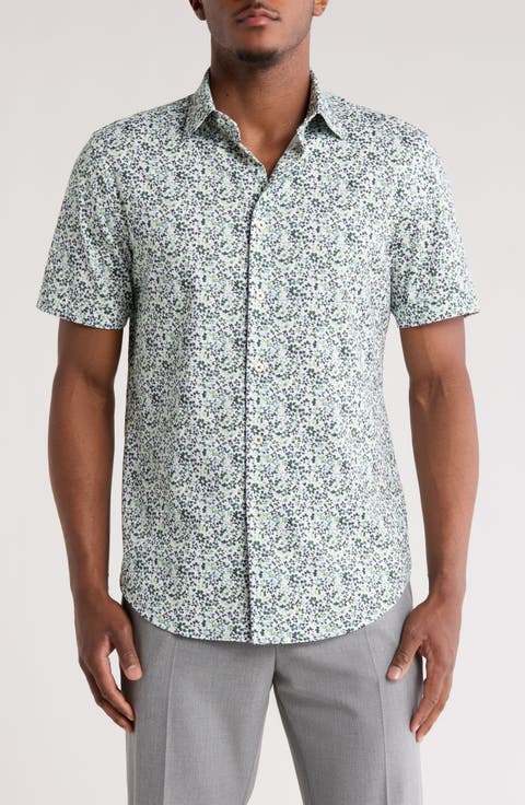 Miles OoohCotton® Floral Short Sleeve Button-Up Shirt