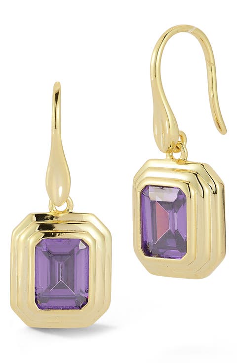 Cubic Zirconia Drop Earrings