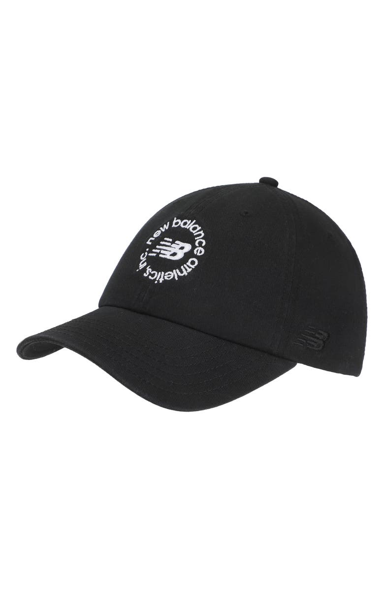 New Balance 6-Panel Circle Graphic Adjustable Baseball Cap, Main, color,