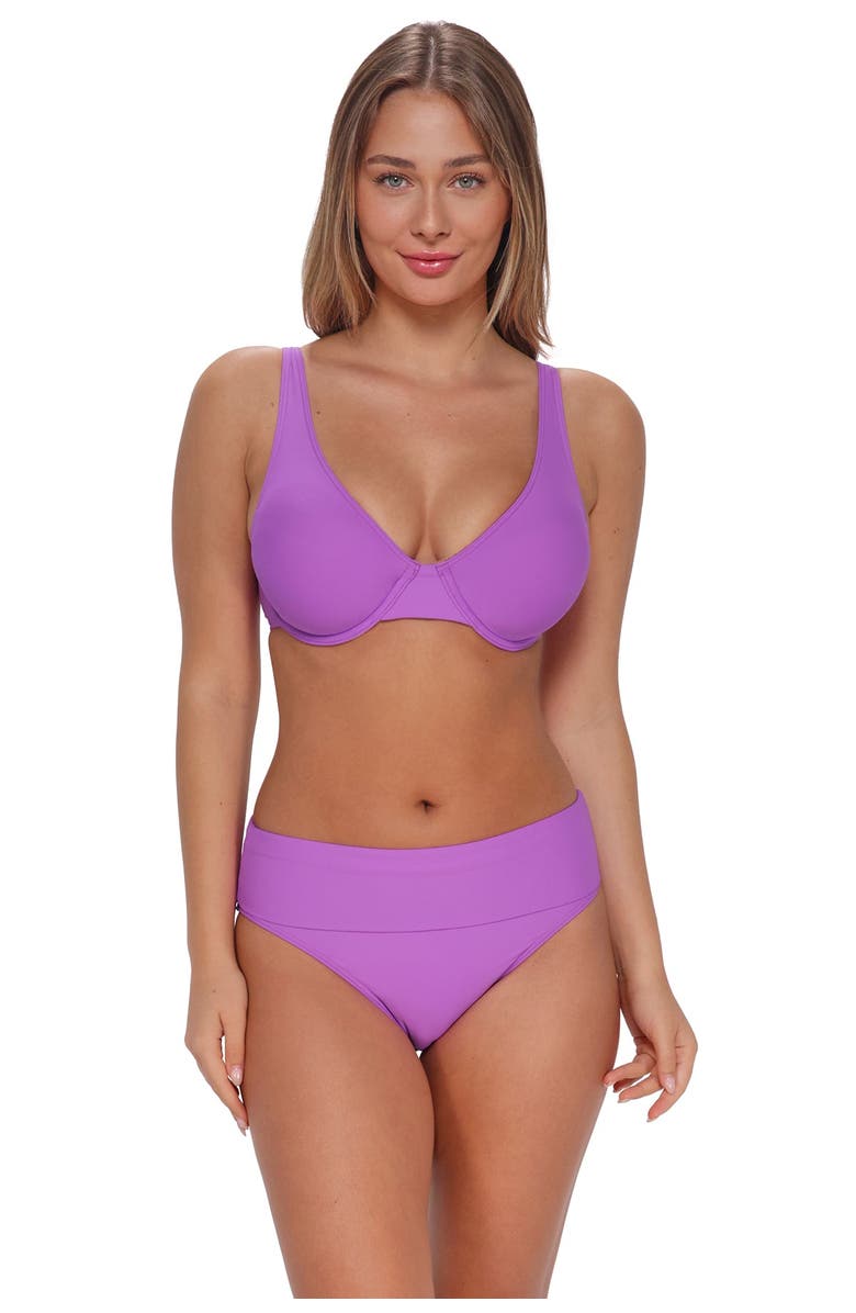 Sunsets Ally Underwire Bikini Swimsuit Top - DD Cup, Main, color, Berry Burst