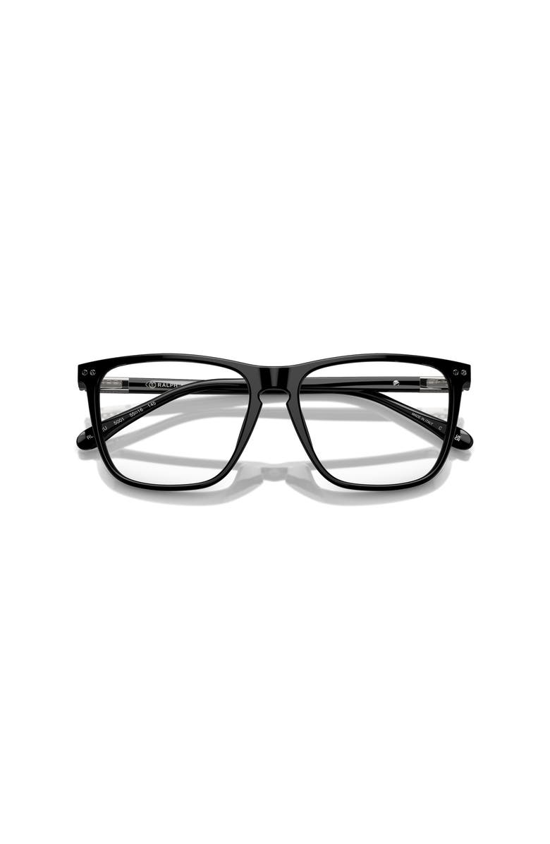 Ralph Lauren 53mm Square optical glasses, Alternate, color, Black