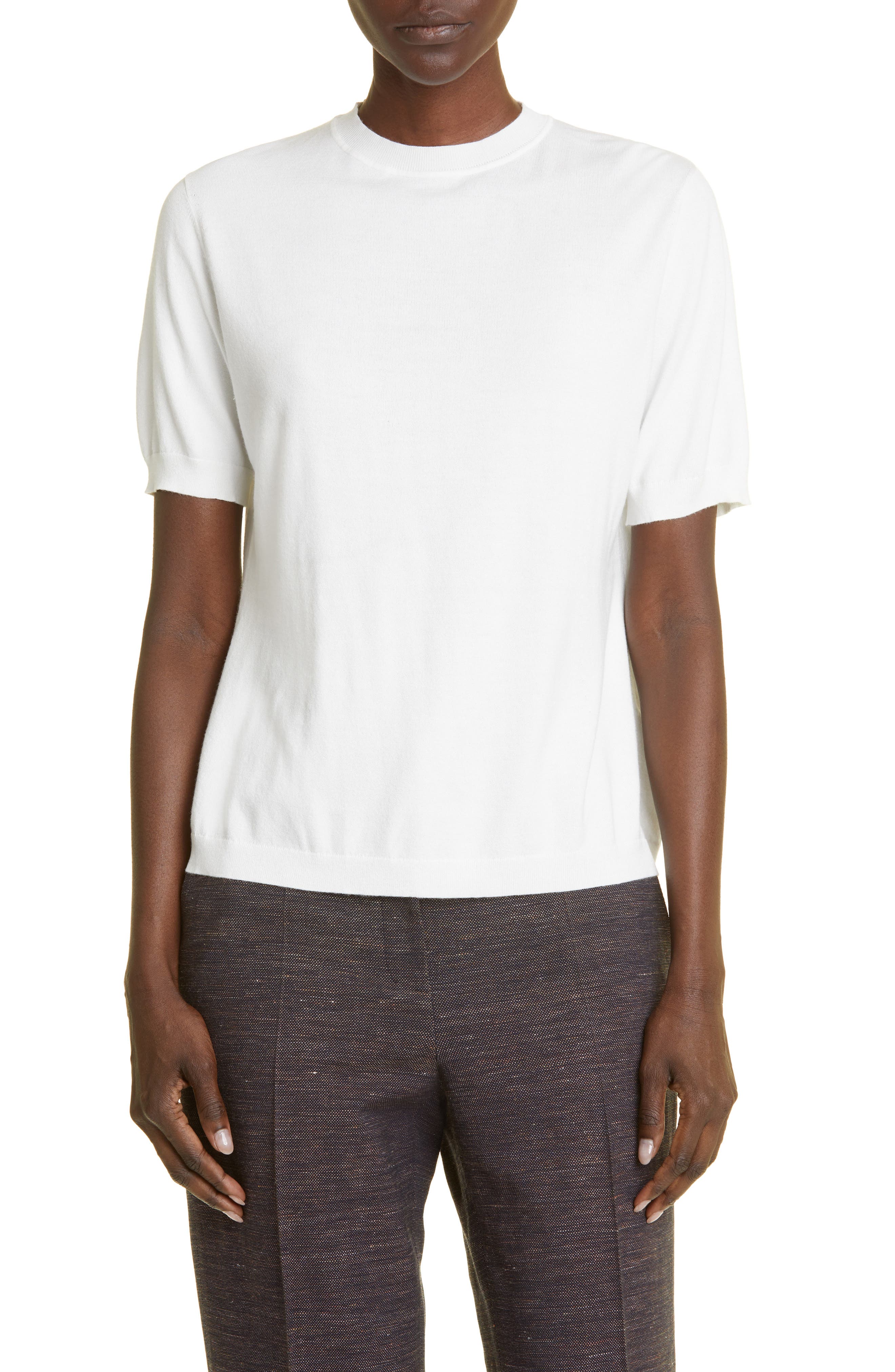 Lafayette 148 New York Short Sleeve Sweater