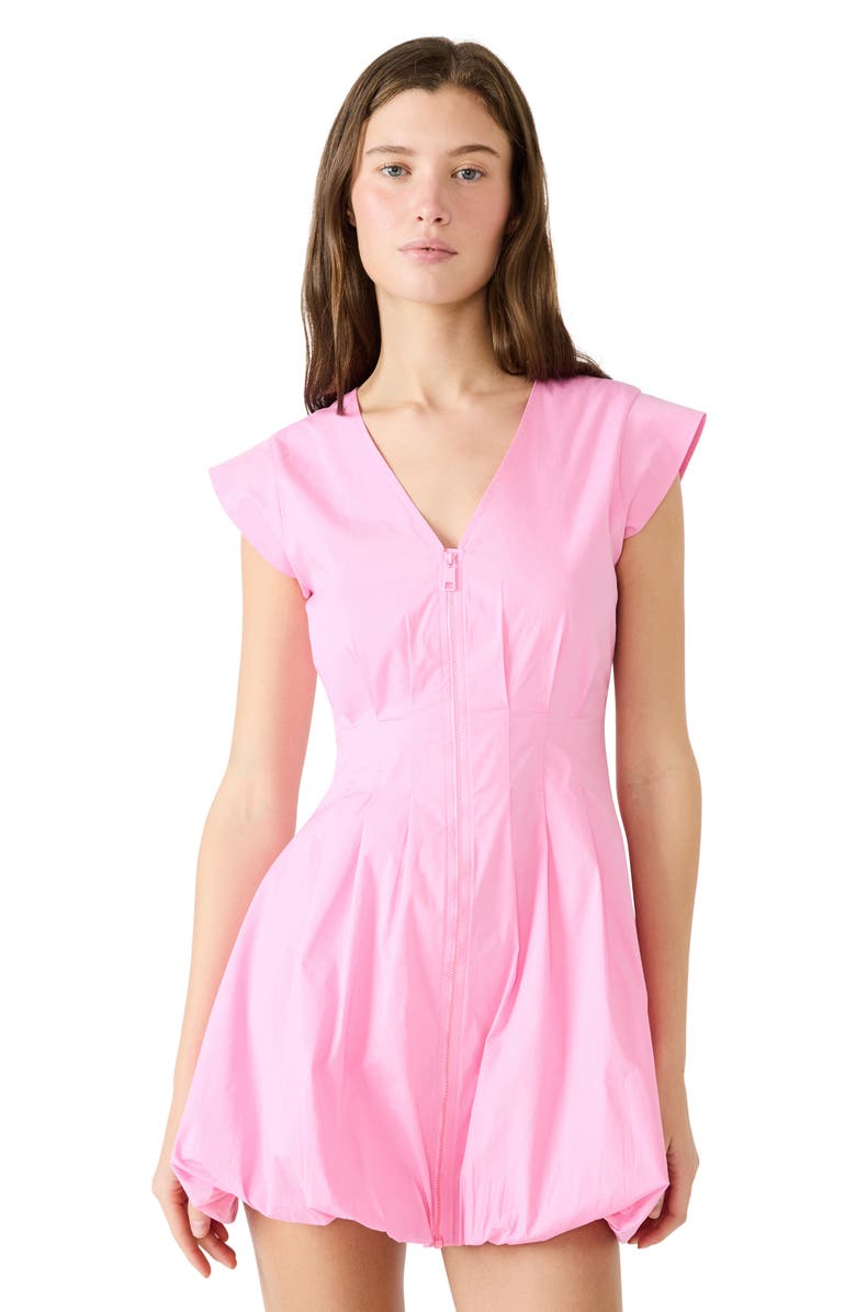Steve Madden Gale Bubble Minidress, Alternate, color, Pink Taffy