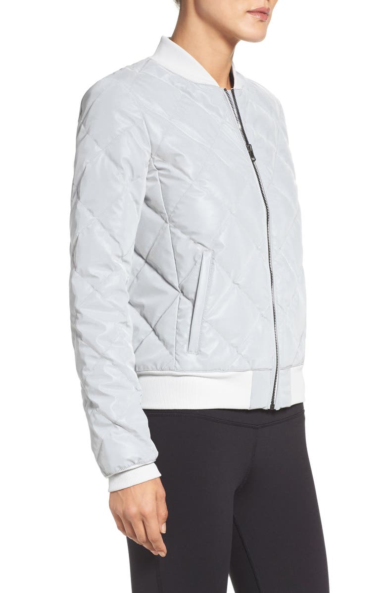 Alo Reflective Bomber Jacket, Alternate, color, 