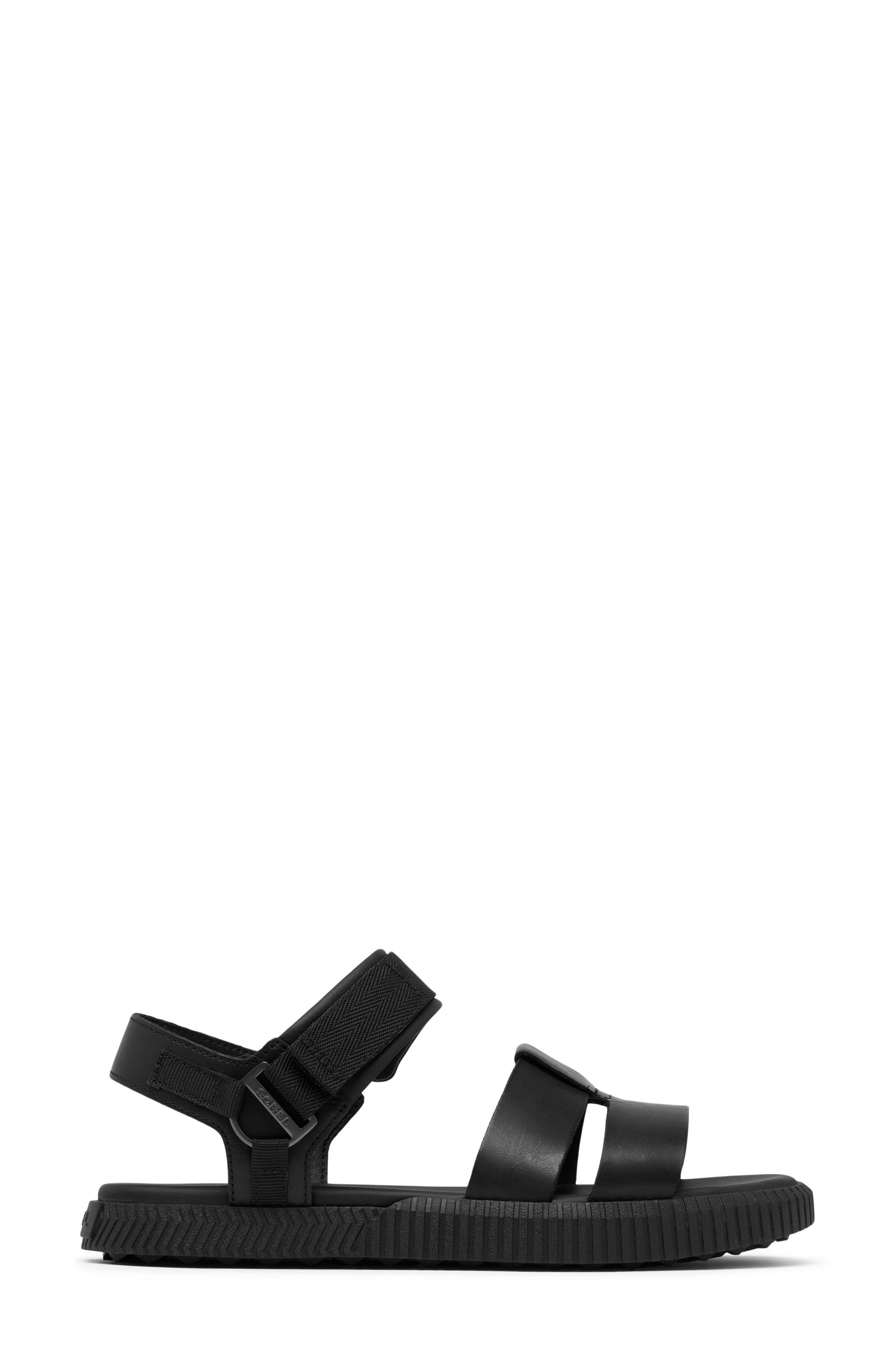 SOREL ONA AVE Ankle Strap Sandal, Alternate, color, Black/ Black