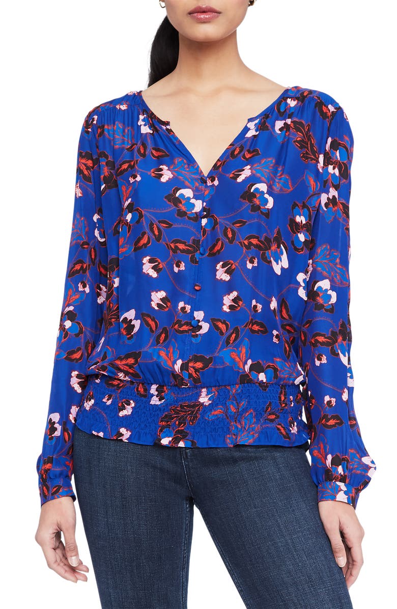 Parker Claudia Silk Blend Blouse, Main, color,