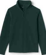 Lands' End School Uniform Kids Lightweight Fleece Quarter Zip Pullover