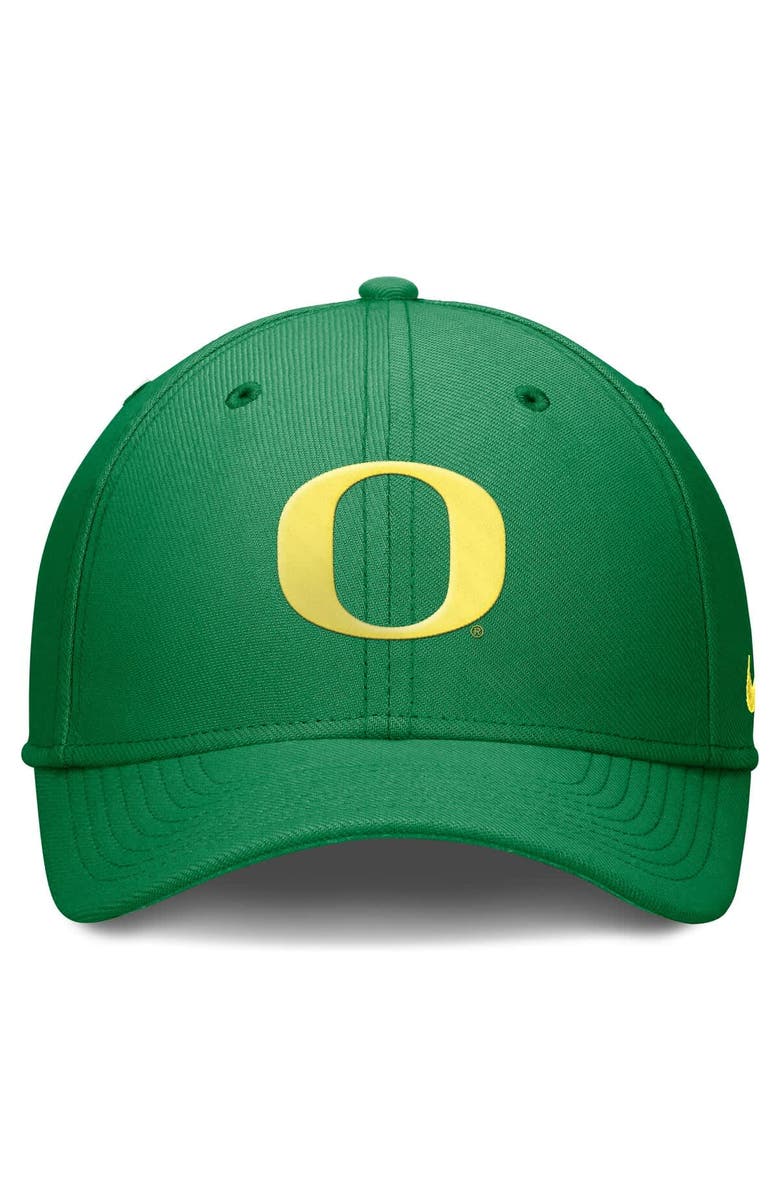 Nike Men's Nike Green Oregon Ducks 2024 On-Field Swoosh Flex Hat, Alternate, color,