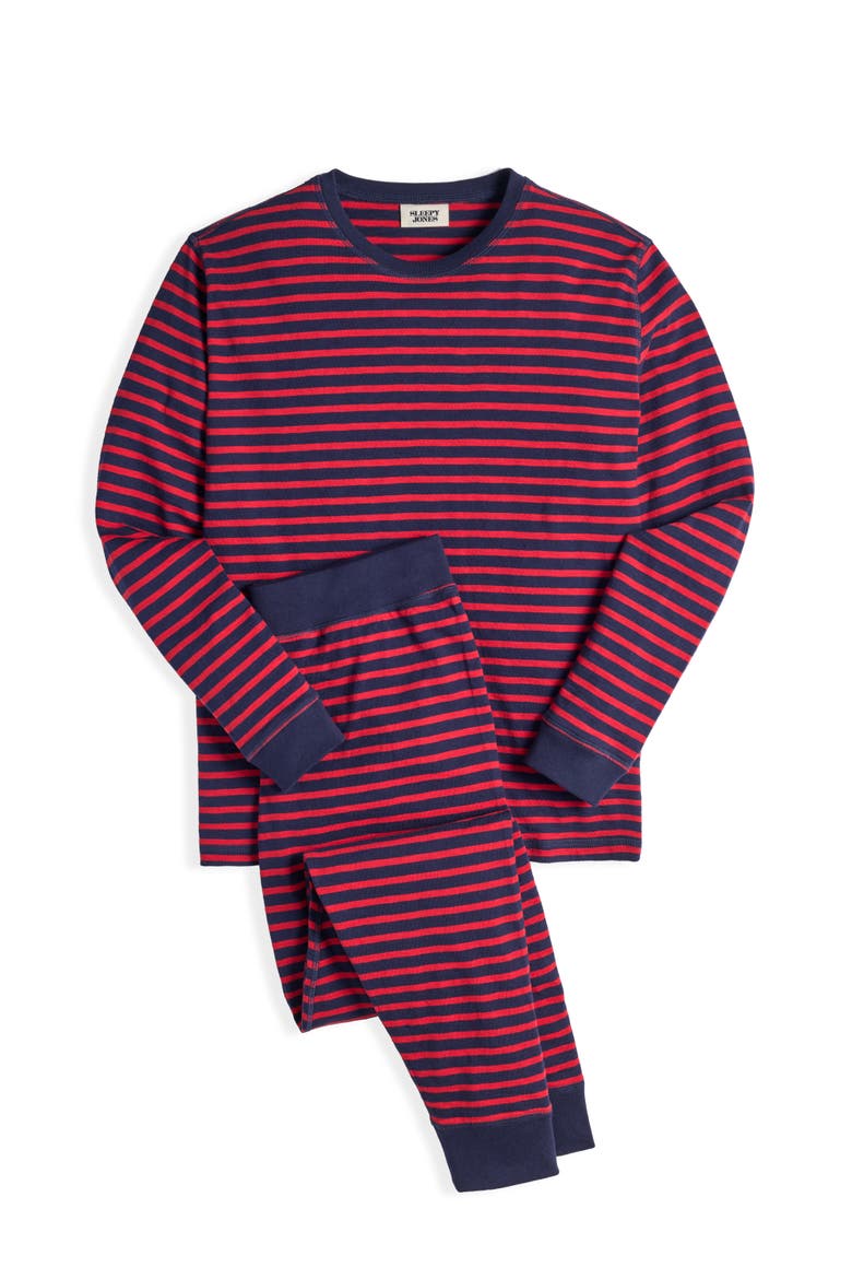 Helen Lounge Set, Alternate, color, Navy and Red Stripe
