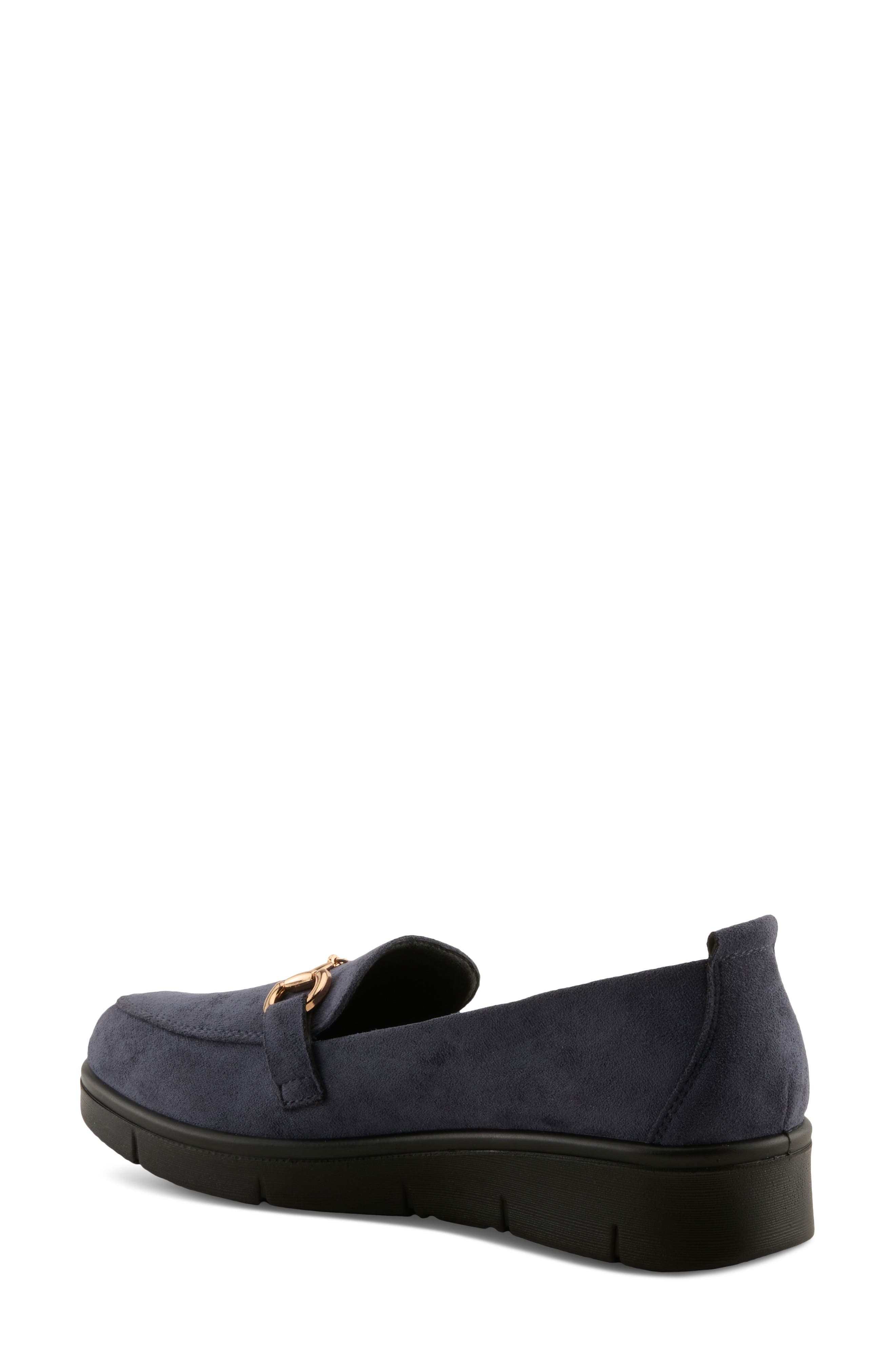 Cashmeran Faux Suede Loafer, Alternate, color, BLUE FAUX SUEDE