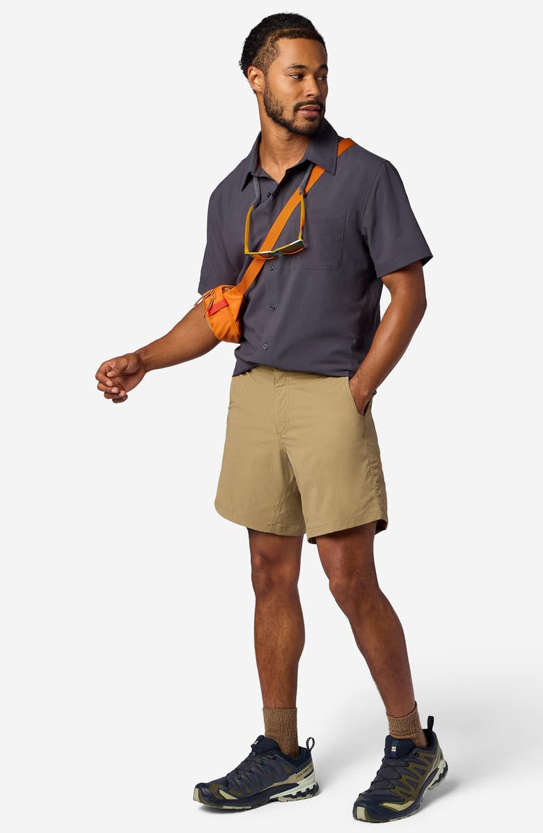 Marmot AirExchange SolarShield UPF Short Sleeve Button-Up Shirt, Alternate, color, Blackened