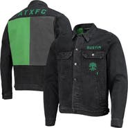 THE WILD COLLECTIVE Men's The Wild Collective Black Austin FC Denim Button-Up Jacket