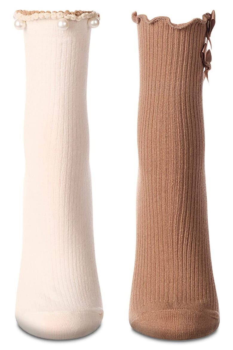 2-Pack Assorted Fashion Ankle Socks, Alternate, color, BROWN