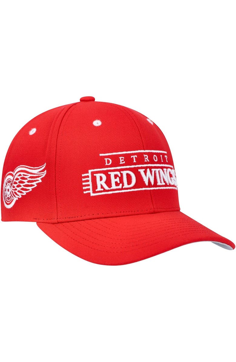 Mitchell & Ness Men's Mitchell & Ness Red Detroit Red Wings LOFI Pro Snapback Hat, Main, color,
