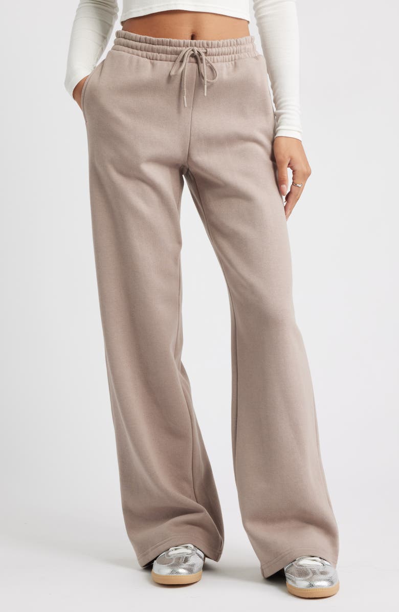 BP. Baggy Wide Leg Sweatpants, Main, color, Grey Fungi
