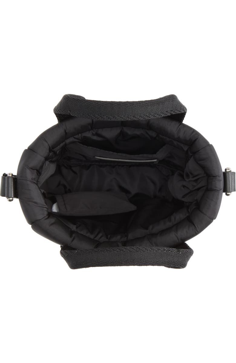 Moncler Micro Caradoc Puffer Tote, Alternate, color, Black