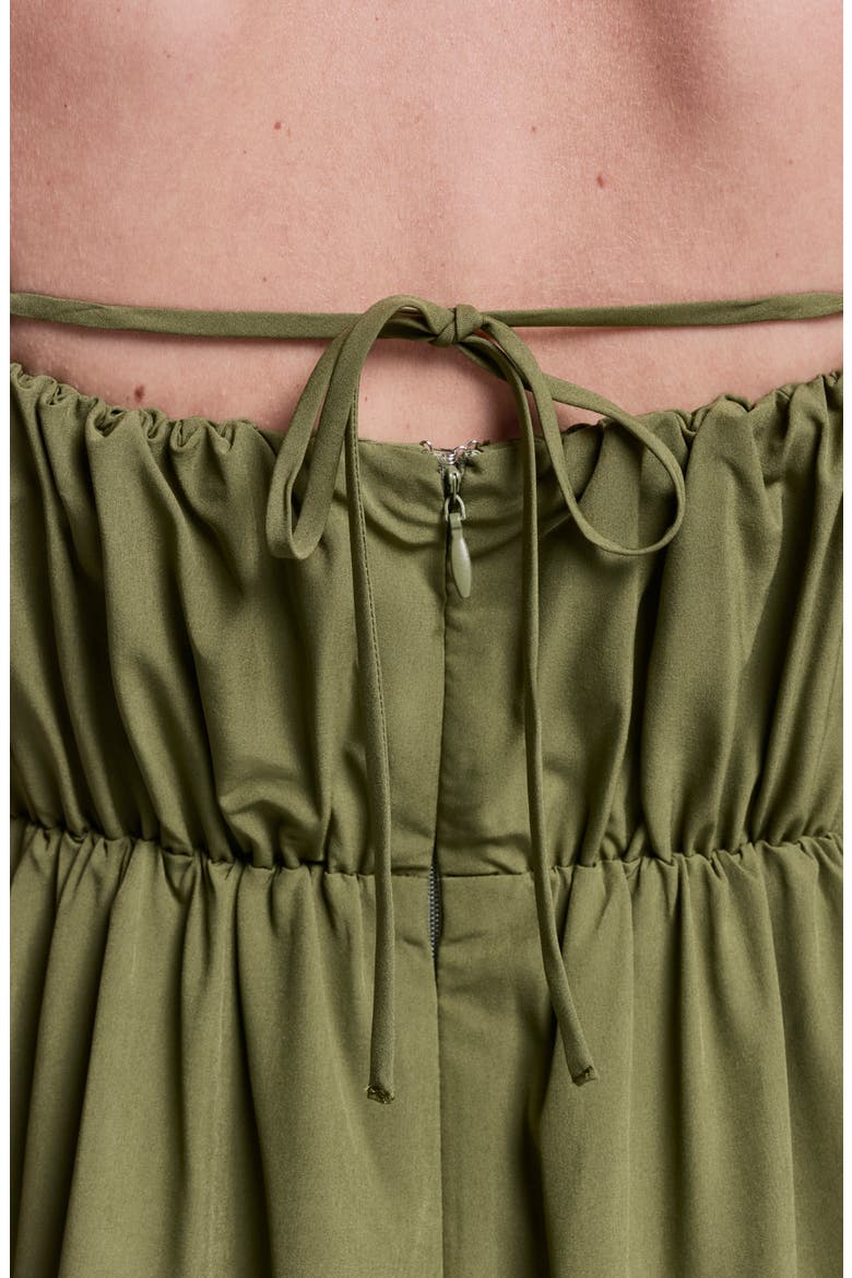 Commuter Midi Dress, Alternate, color, OLIVE BRAN