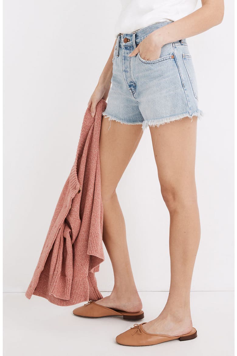 Relaxed Denim Shorts, Alternate, color, CEDARCROFT WASH