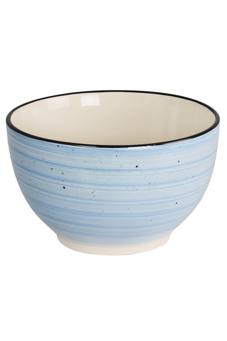 Gia 24 Piece Round Stoneware Dinnerware Set, Alternate, color, White