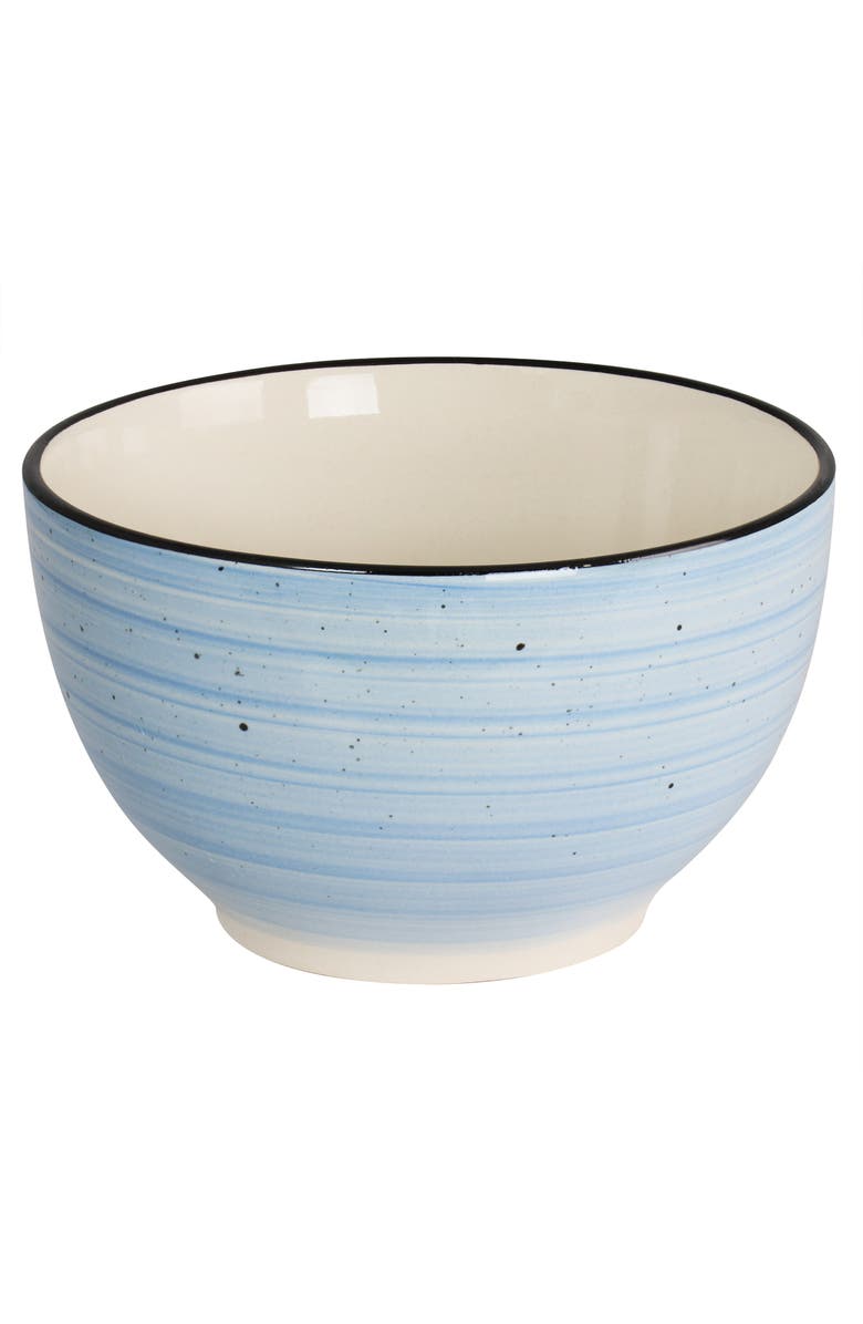 Elama Gia 24 Piece Round Stoneware Dinnerware Set, Alternate, color, White