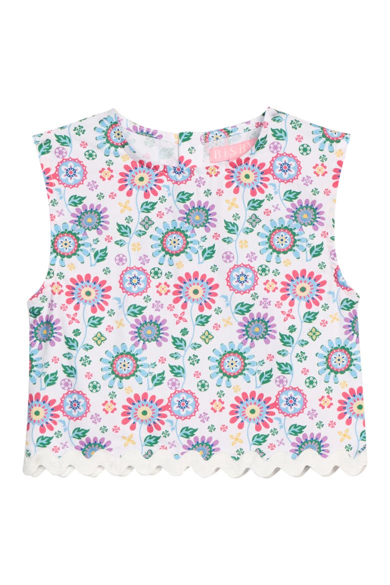Kids' RicRac Shell Top, Main, color, Bellavista Blooms