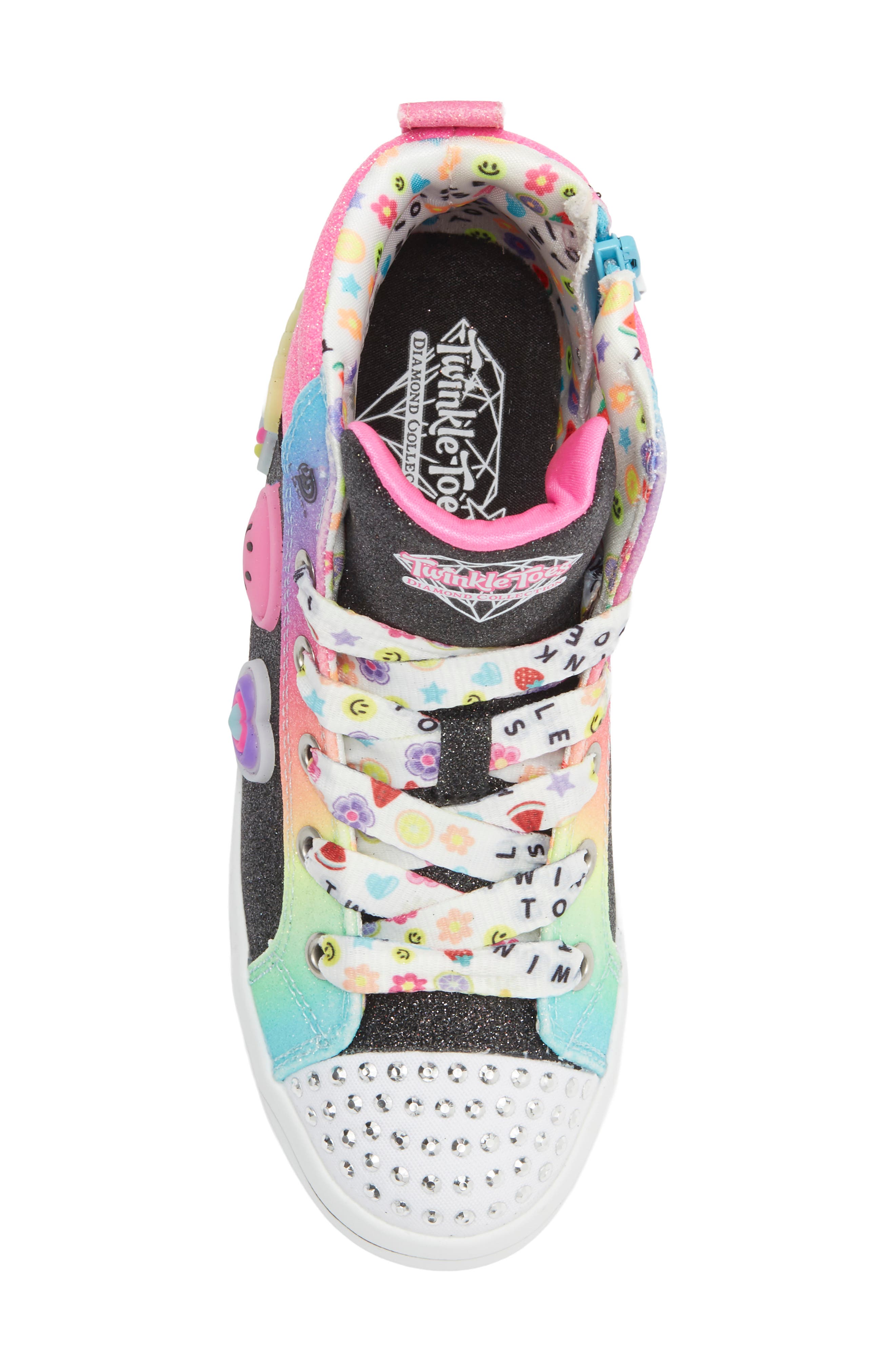 Kids' Twi-Lites 2.0 Bit of Happiness High Top Sneaker, Alternate, color, BLACK MULTI