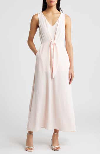 Halogen Linen Blend Maxi Dress Nordstrom