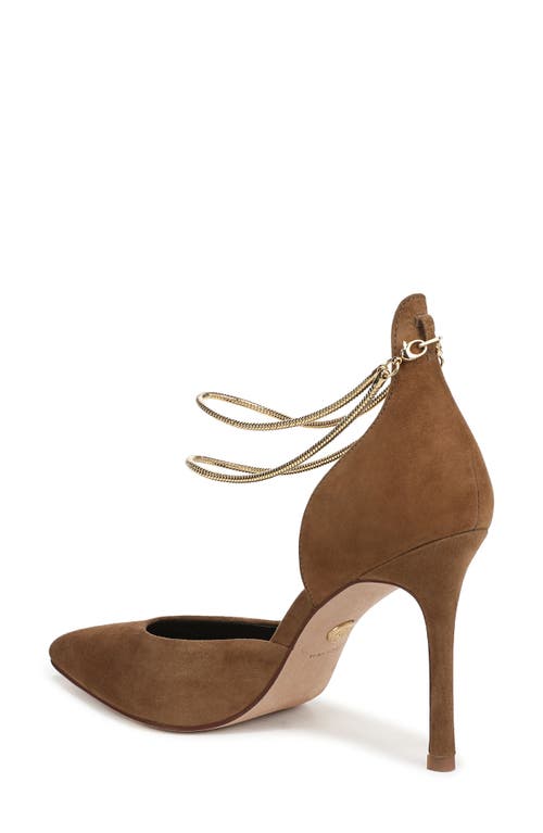 Veronica Beard Leandra Ankle Strap Pump In Brown