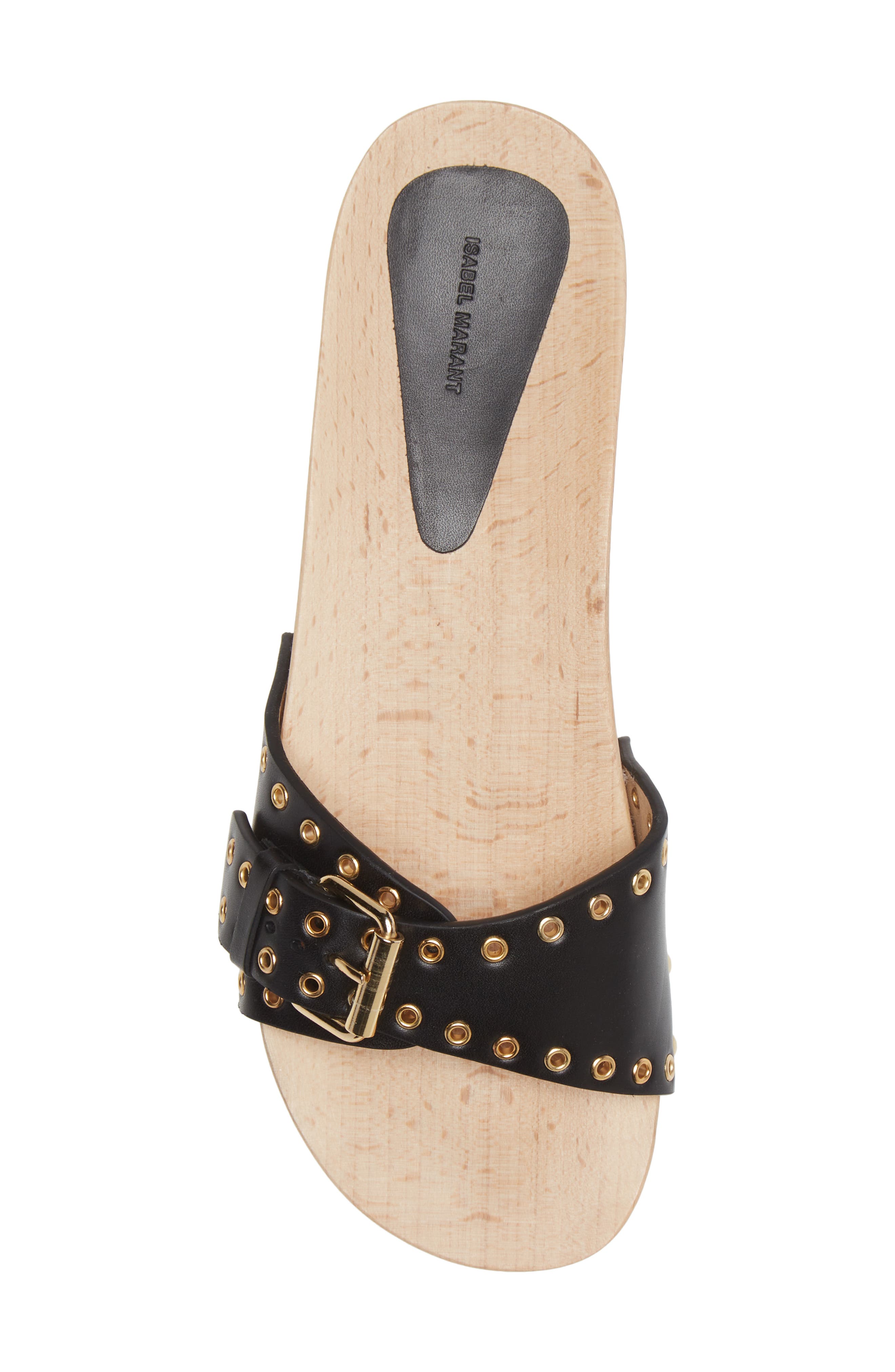 Isabel Marant Jaso Wooden Slide Sandal, Alternate, color, 