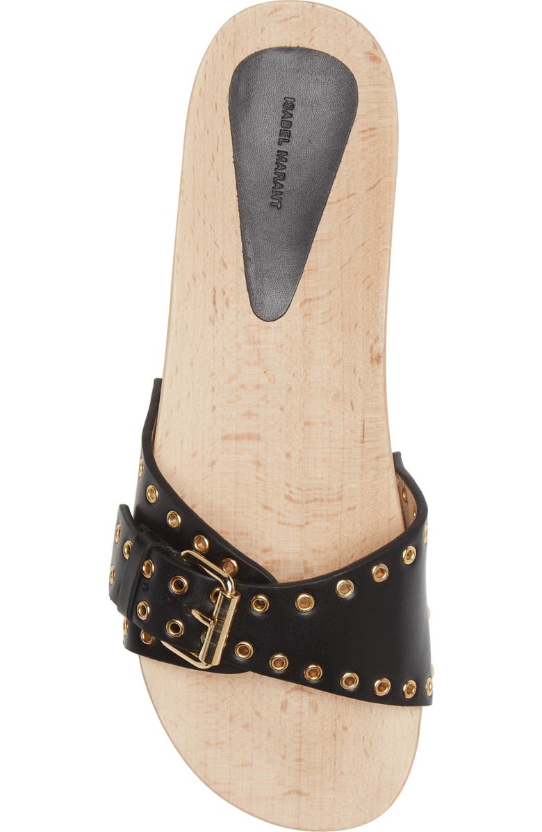 Isabel Marant Jaso Wooden Slide Sandal, Alternate, color,