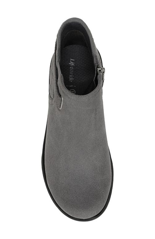 Lifestride Women's Gaze Washable Zipper Short Booties In Gray