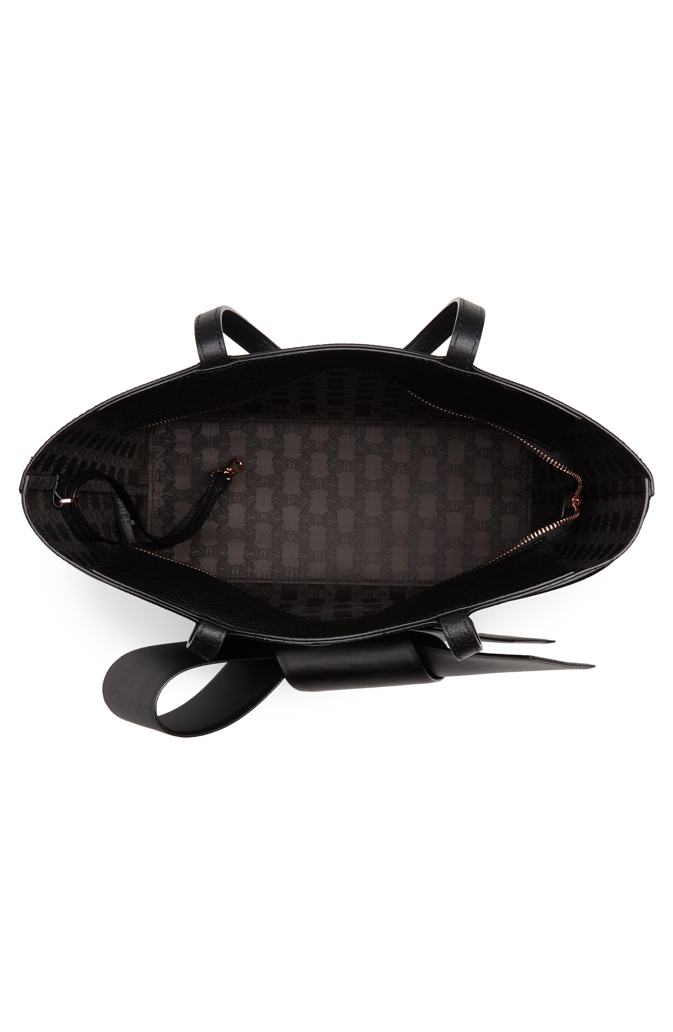 Ted Baker London Giant Knot Leather Shopper, Alternate, color, 