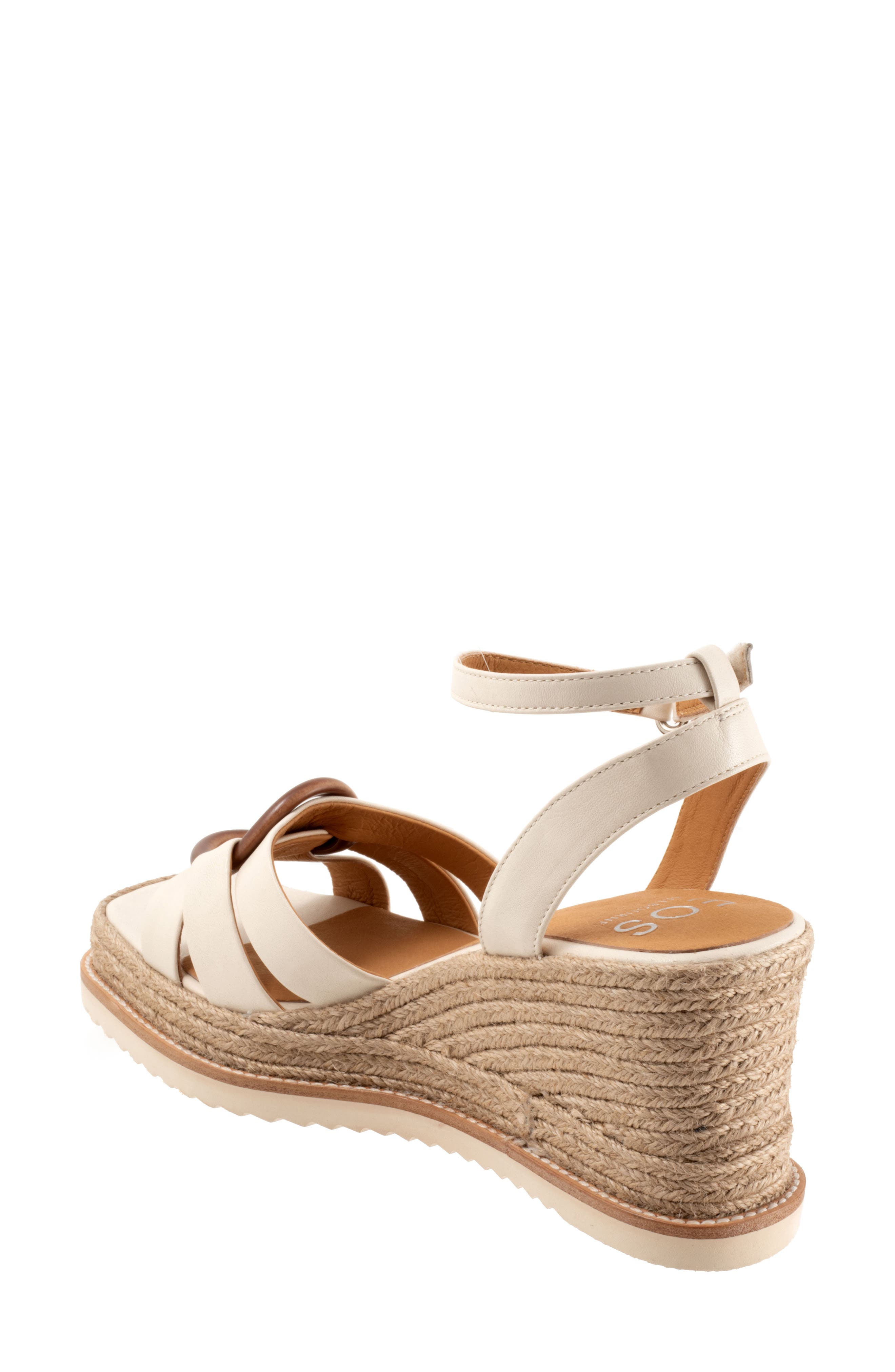 EOS FOOTWEAR Zeline Platform Wedge Sandal, Alternate, color, Bone