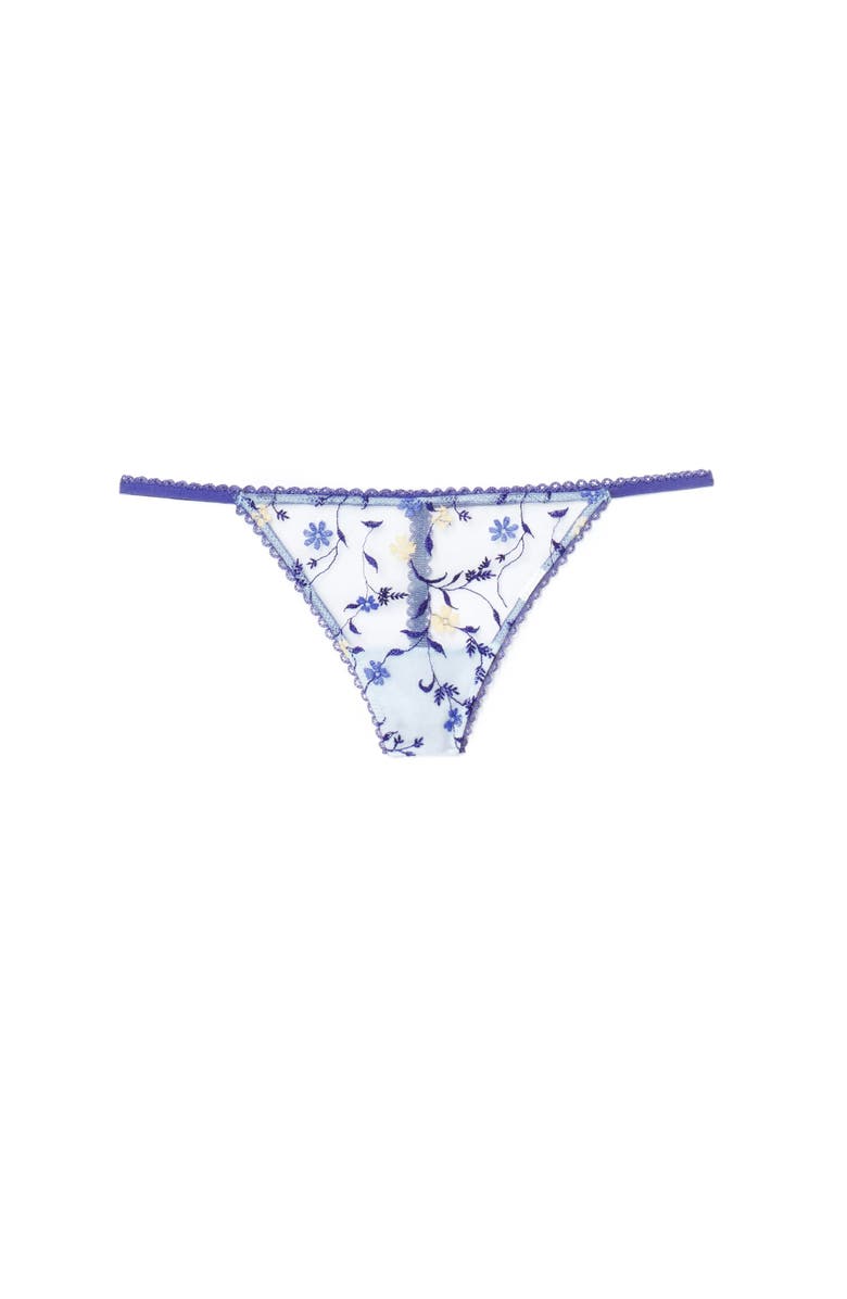 Adore Me Amaris G-String Panties, Alternate, color, Floral Blue
