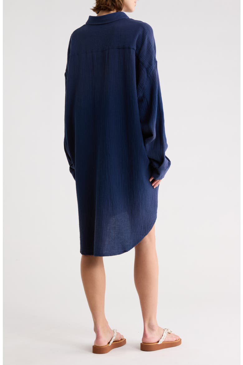 Utility Shirtdress, Alternate, color, WASHED BLUE GAUZE