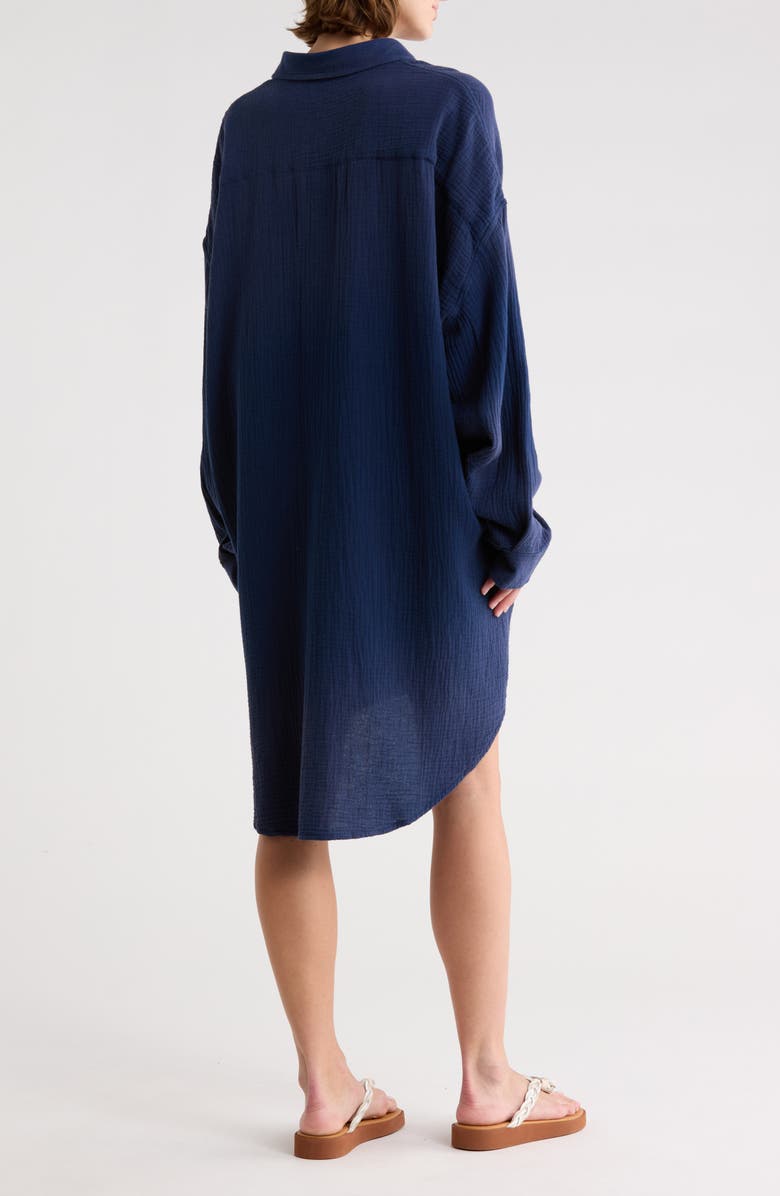 DENIMIST Utility Shirtdress, Alternate, color, Washed Blue Gauze