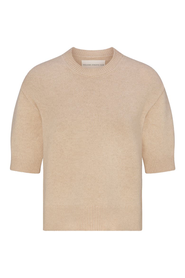 Sally Cashmere Tee, Alternate, color, SAND HEATHER