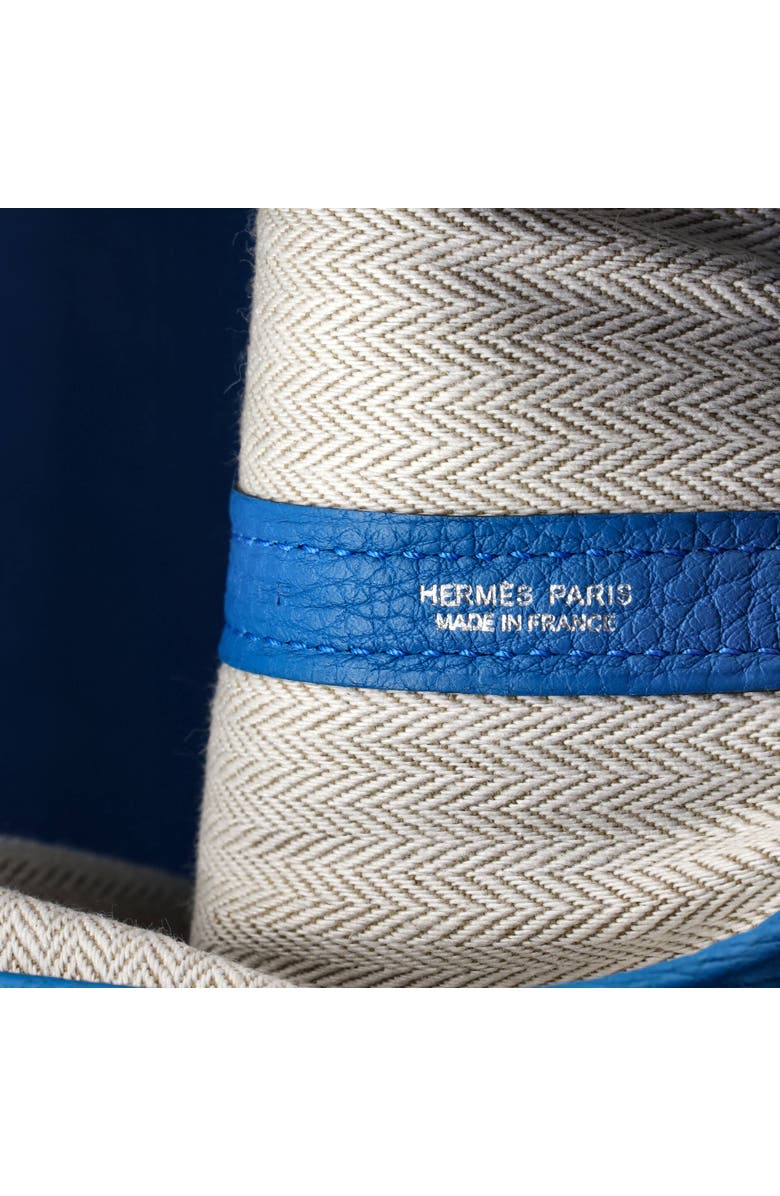 Pre-Owned Hermes Garden Party Tote Leather 36, Alternate, color, Bleu Zanzibar