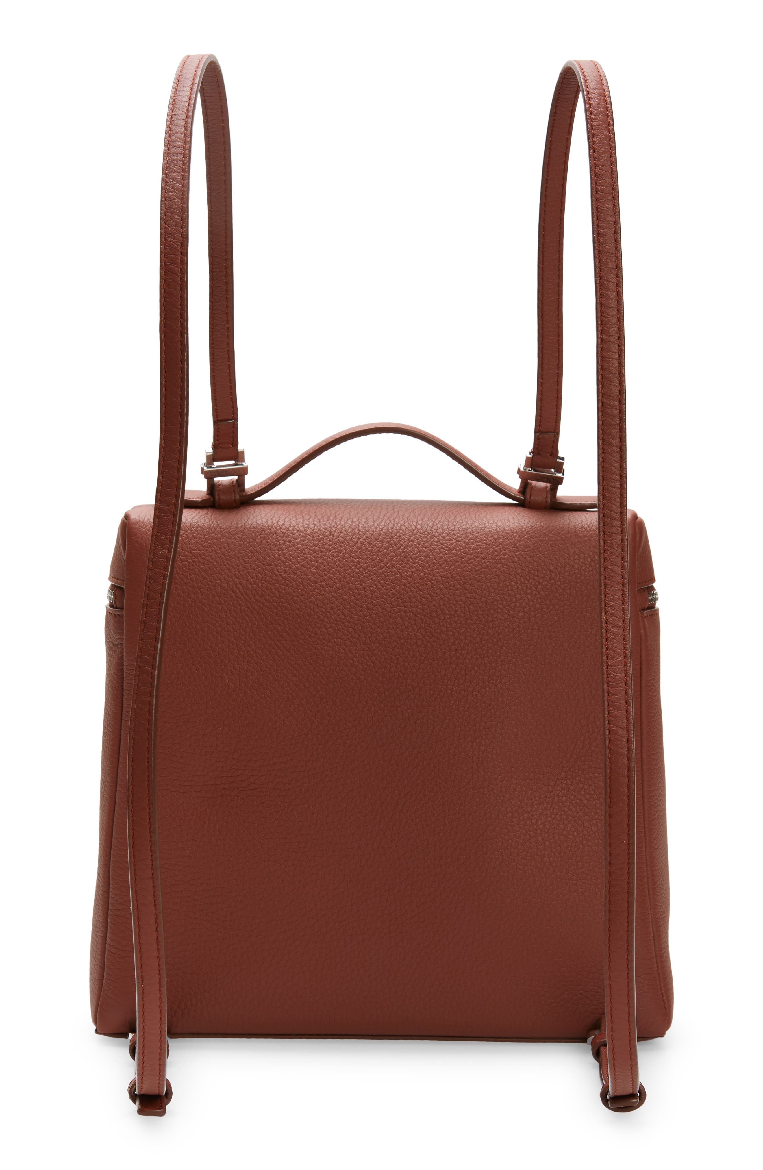 Loro Piana Calfskin Leather Backpack, Alternate, color, 