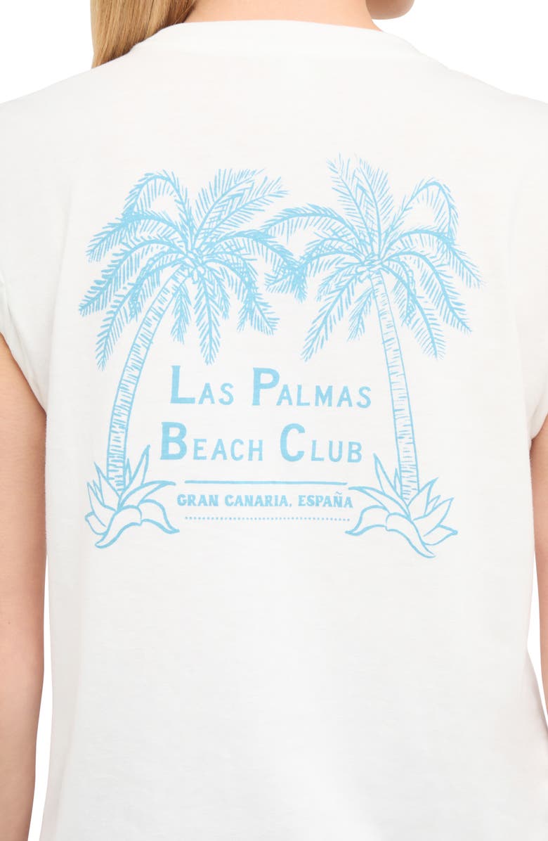 Wildfox Annabelle Muscle Tee, Alternate, color, Snow White Las Palmas