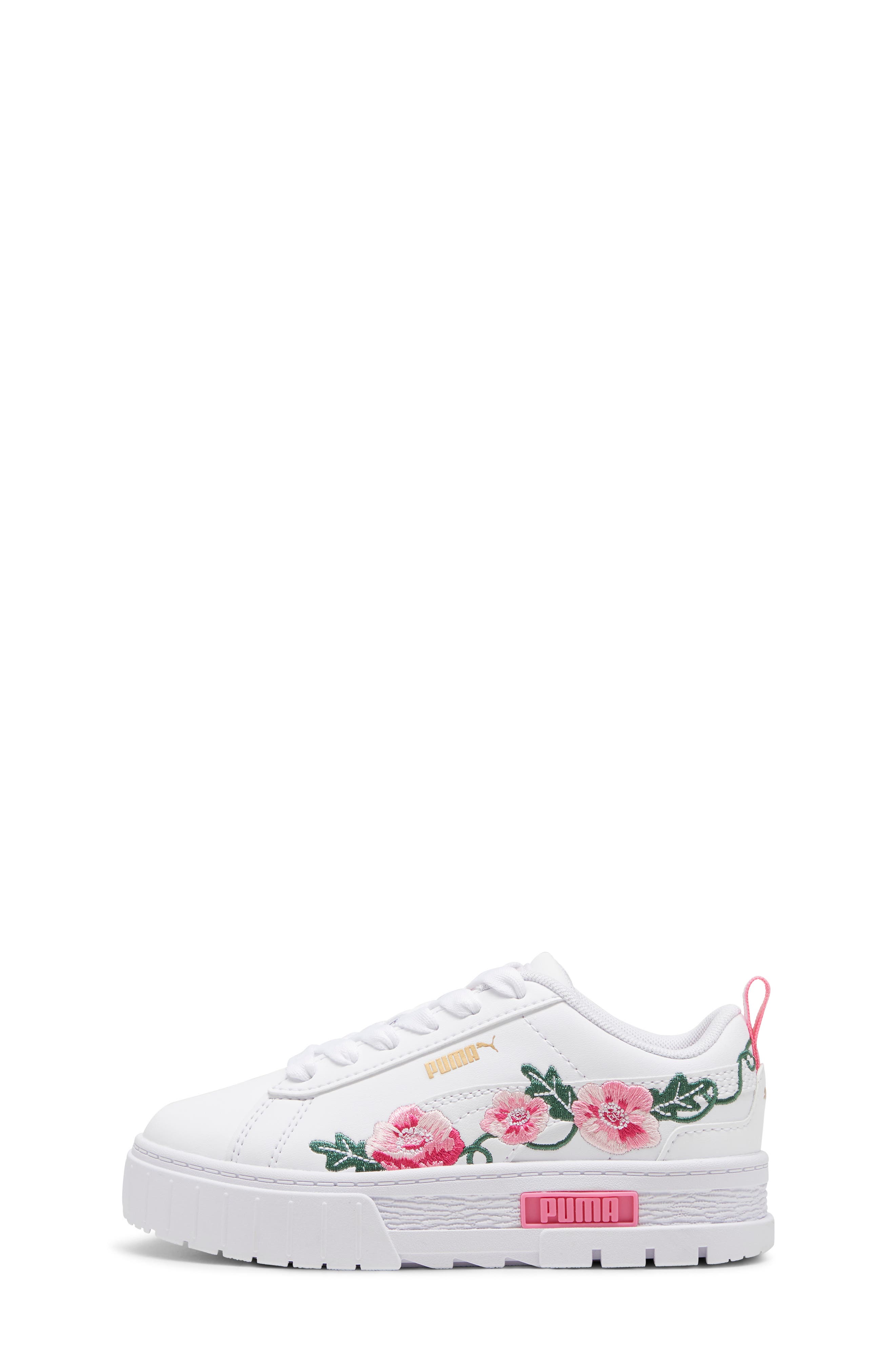 PUMA Gender Inclusive Mayze Embroidered Sneaker, Alternate, color, 