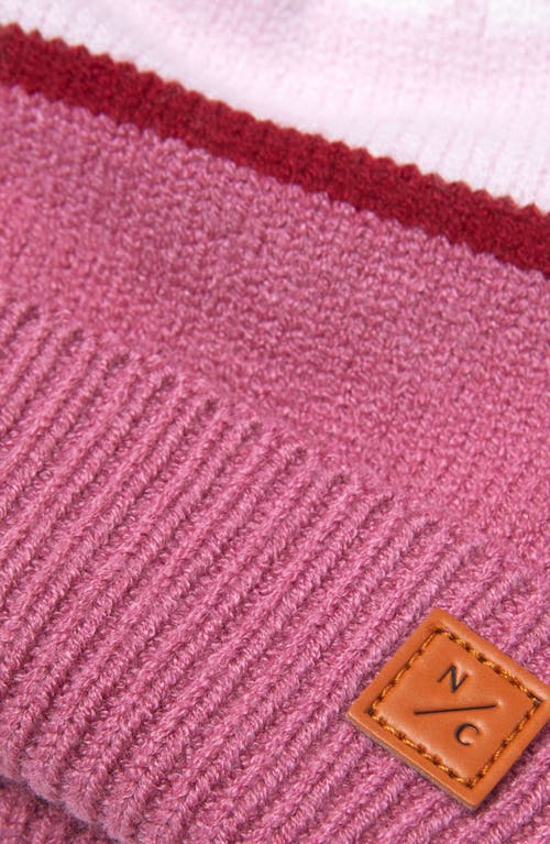 Northern Classics Knit Pom Hat In Pink
