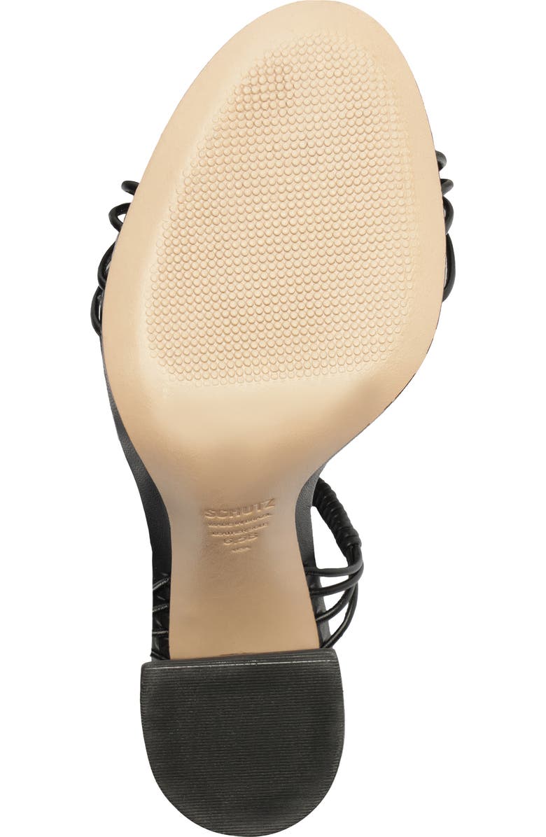 Schutz Amunet Ankle Wrap Block Heel Sandal, Alternate, color,