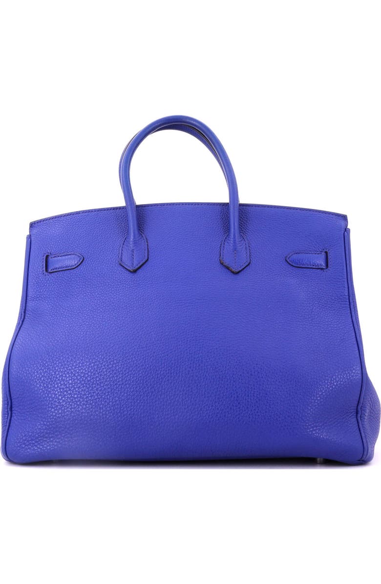 Pre-Owned Hermes Birkin Handbag Blue Togo with Palladium Hardware 35, Alternate, color, Bleu Electrique