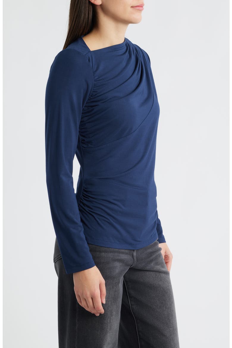 Asymmetric Boat Neck Top, Alternate, color, MIDNIGHT