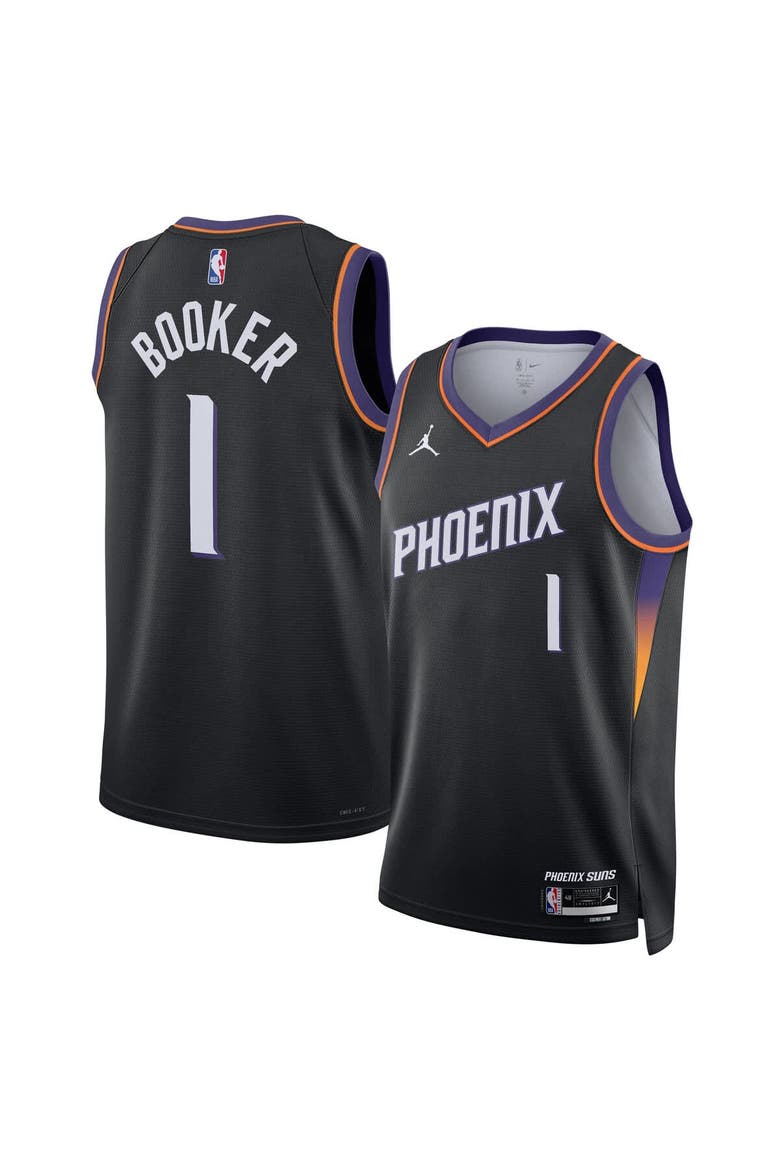 Unisex Jordan Brand Devin Booker Black Phoenix Suns Swingman Jersey - Statement Edition, Main, color, Black