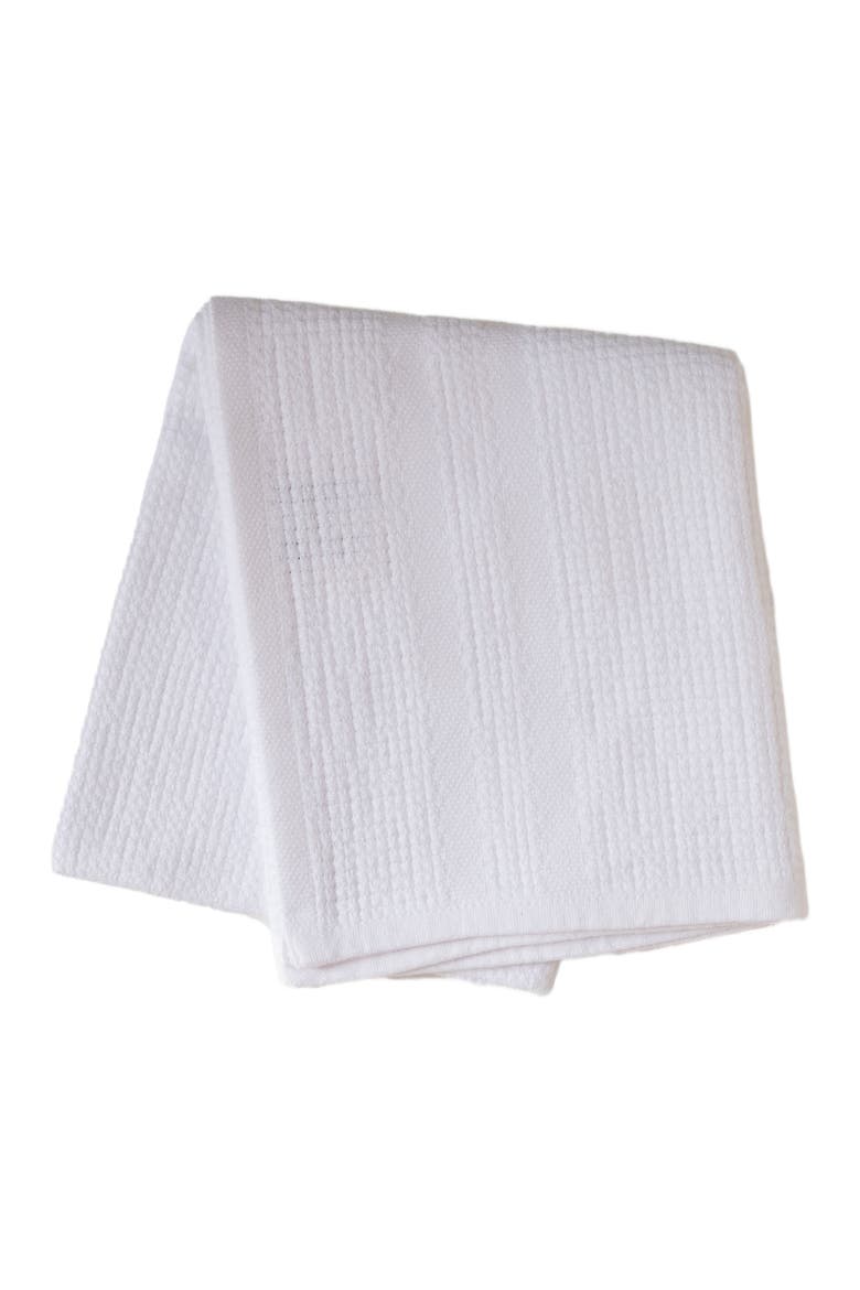 Organic Block Rib Hand Towel Set of 2, Main, color, White